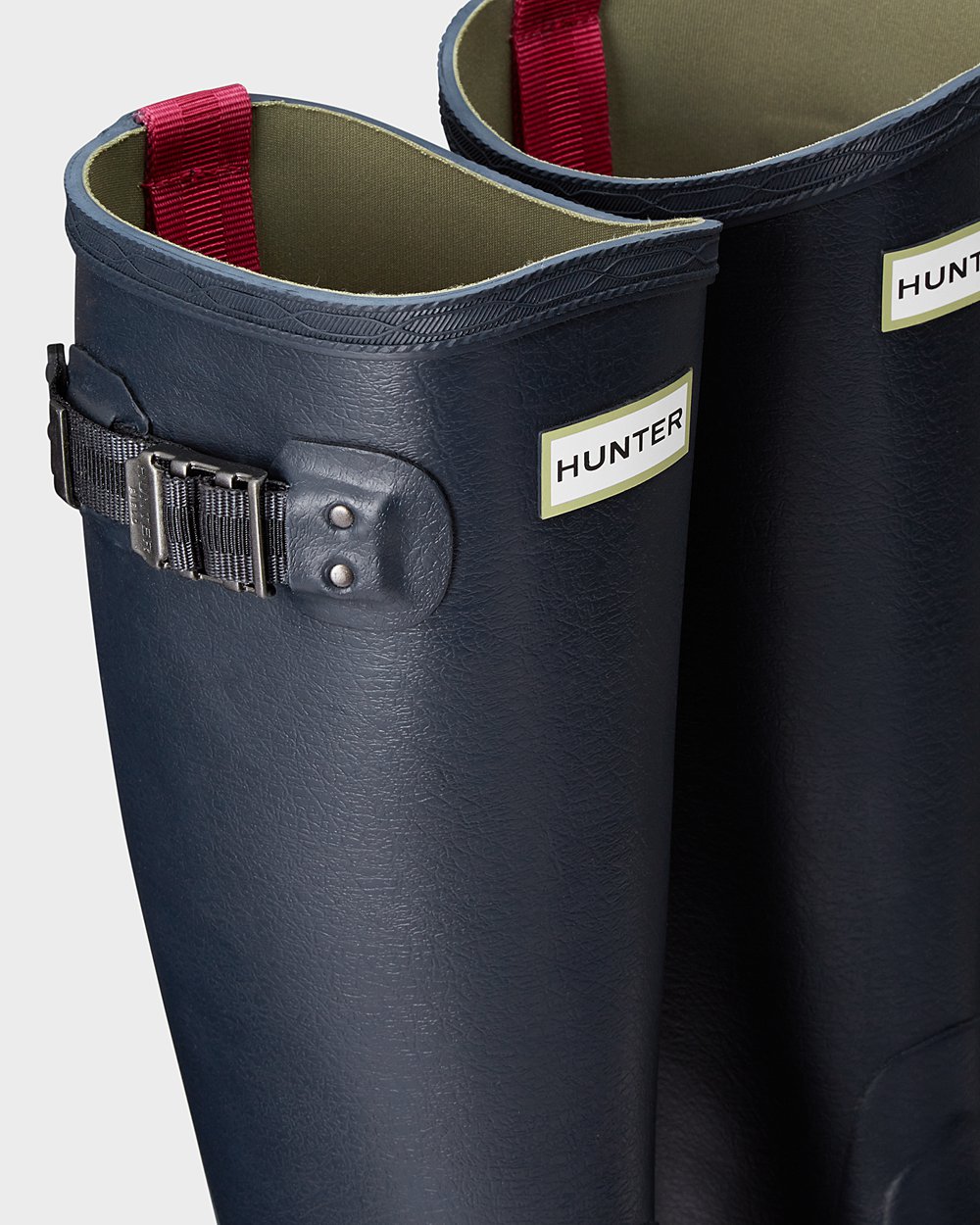 Womens Tall Rain Boots - Hunter Balmoral Poly-Lined (13TCBVOZI) - Navy